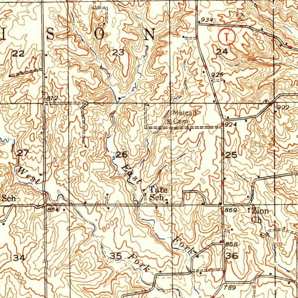 Trenton, MO (1948, 62500Scale) Map by United States Geological Survey