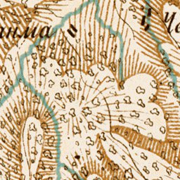 South Crimea: Karasu-Bazar, region map, 1904