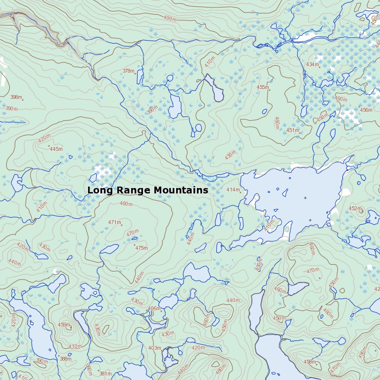 Little Grand Lake, NL (012A12 Toporama) Map by Natural Resources Canada