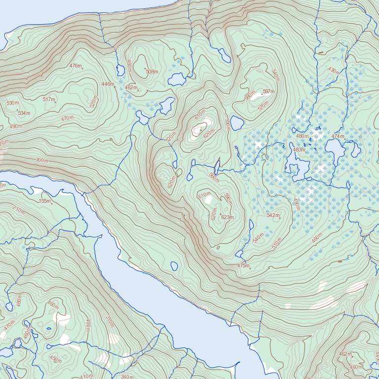 Little Grand Lake, NL (012A12 Toporama) Map by Natural Resources Canada