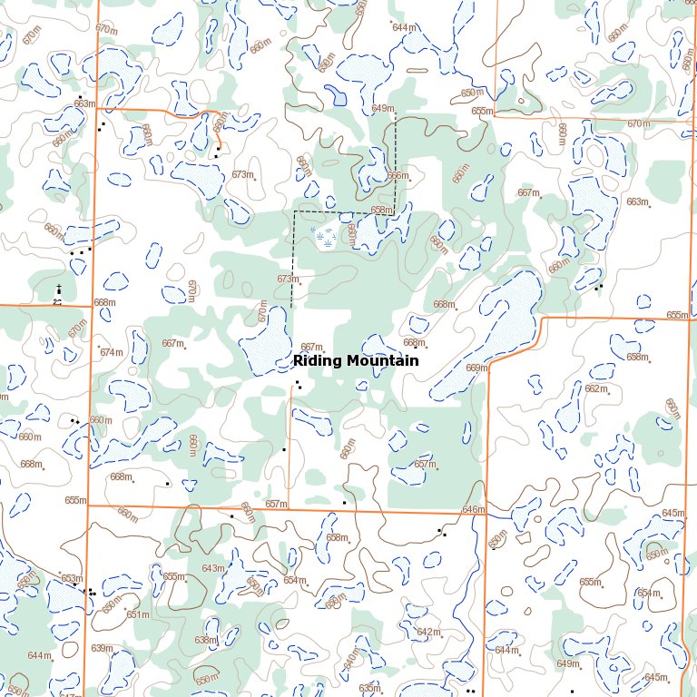 Rossburn, MB (062K10 Toporama) Map by Natural Resources Canada Avenza
