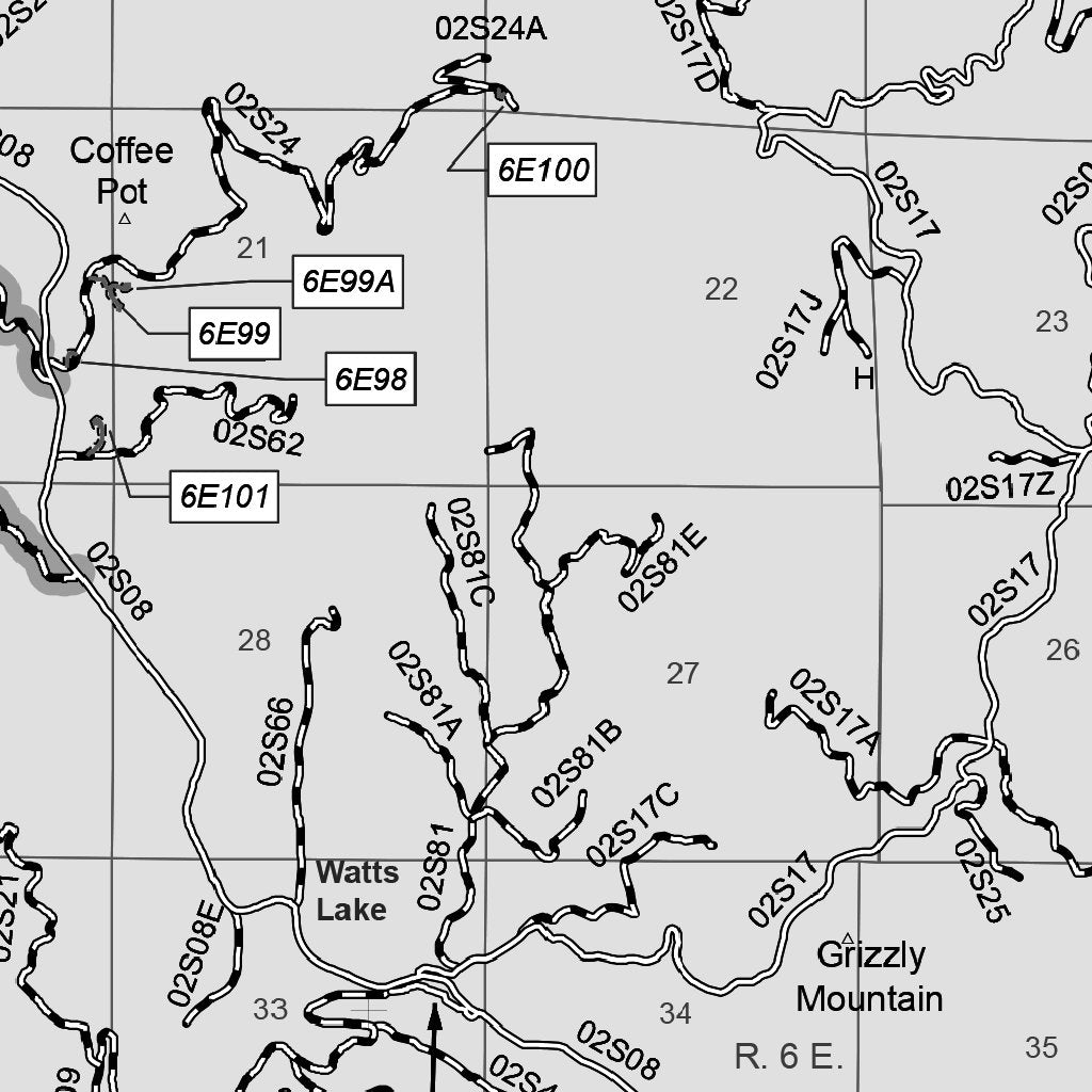 Six Rivers MVUM Mad River (northcentral) Map by US Forest Service R5