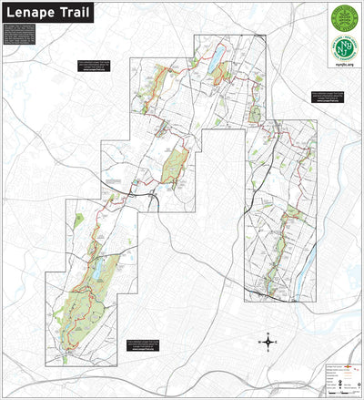 Lenape Trail Detailed Map : 2019 : Trail Conference