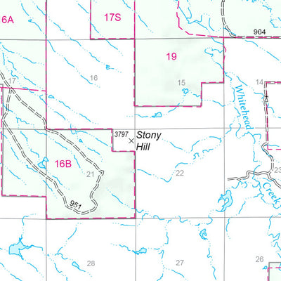 Nebraska National Forest Visitor Map - Oglala NG & Pine Ridge RD (West Half)