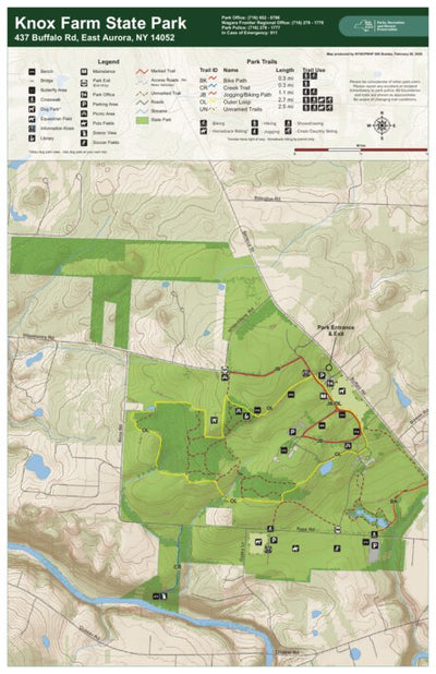 Knox Farm State Park Trail Map