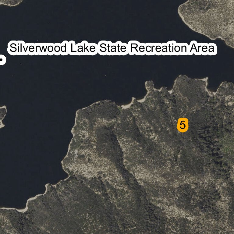Silverwood Lake Map by Super See Services