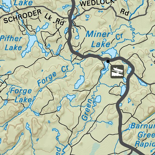 NWON44 Beardmore Northwestern Ontario Topo Map by Backroad Mapbooks