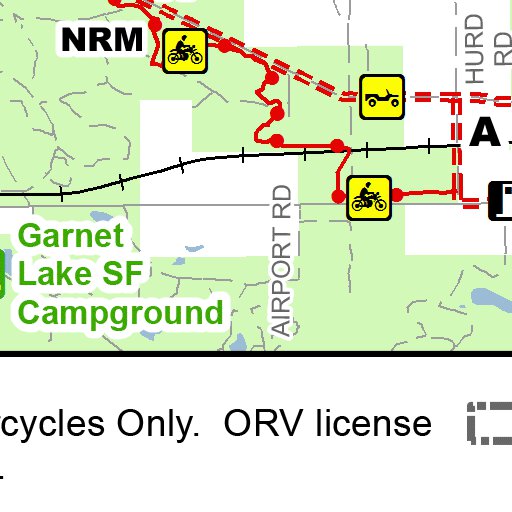 NewberryRexton Motorcycle Trail East Map by MI DNR Avenza Maps