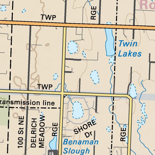 SOAB41 Calgary Southern Alberta Topo Map by Backroad Mapbooks