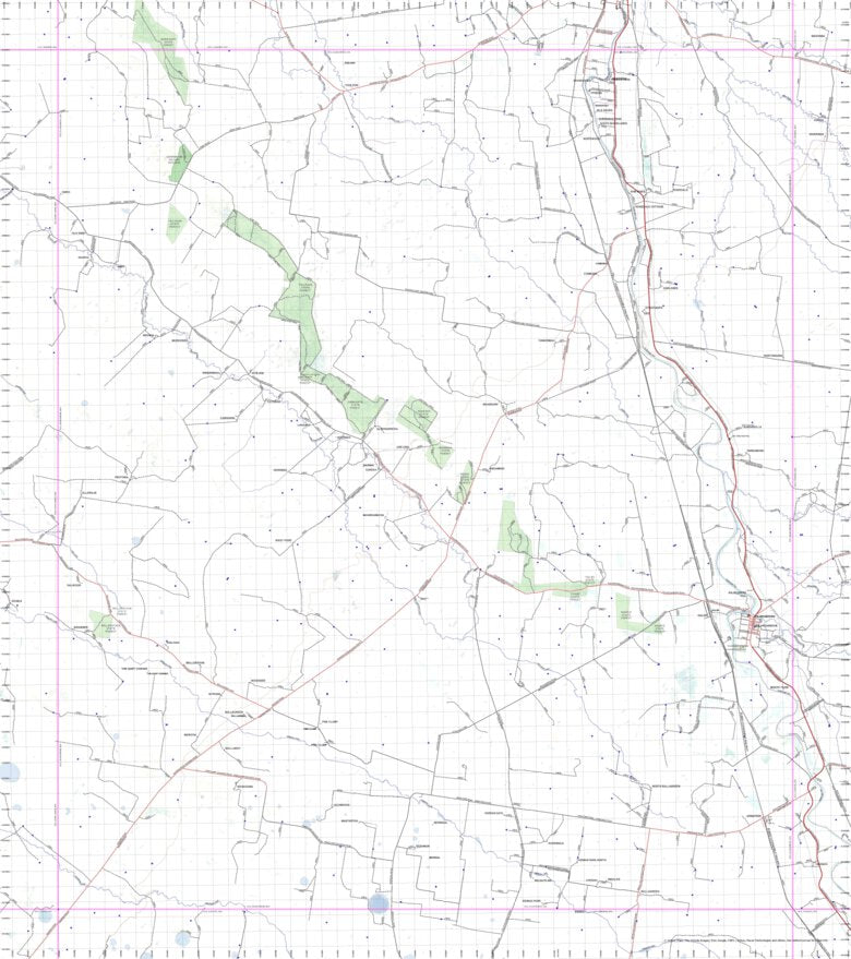 Getlost Map 8535 GULARGAMBONE NSW Topographic Map V15 175,000 by