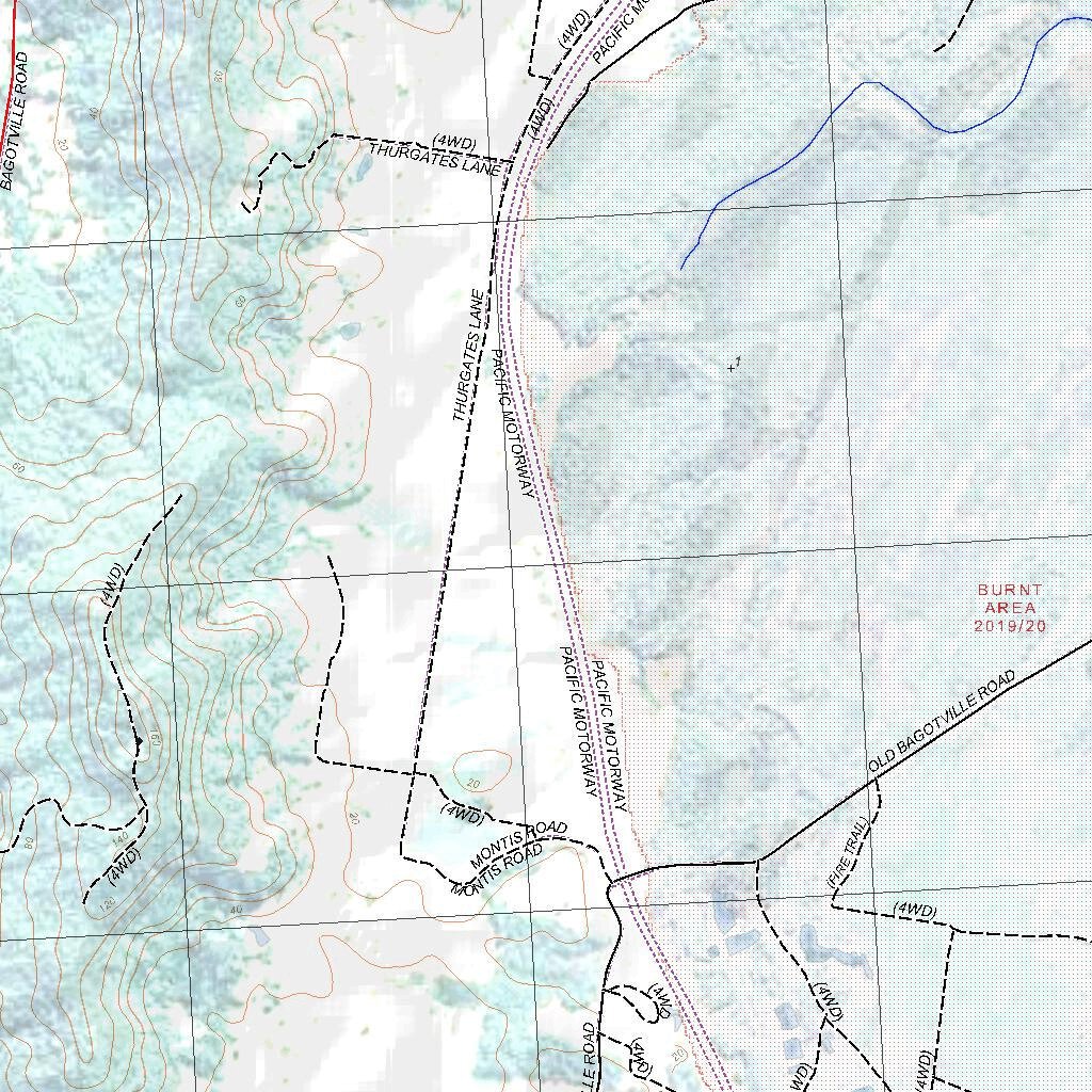 Getlost Map 95402S Wardell NSW Topographic Map V15 125,000 by Getlost