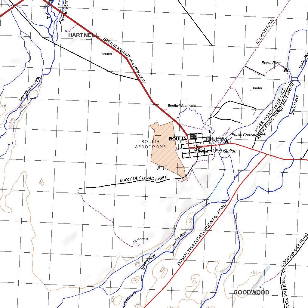 Getlost Map 6852 BOULIA Qld Topographic Map V15 175,000 by Getlost
