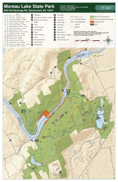 Moreau Lake State Park Trail Map
