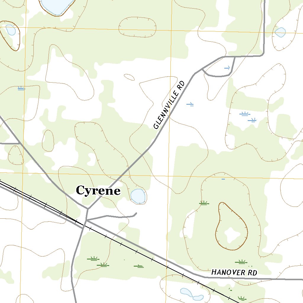 Brinson, GA (2020, 24000Scale) Map by United States Geological Survey Avenza Maps