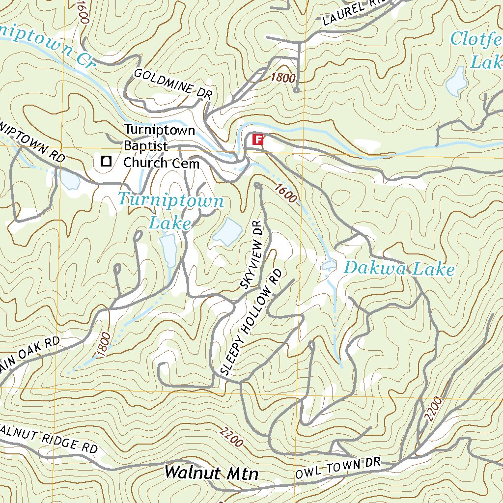 USGS Map of Ellijay, GA