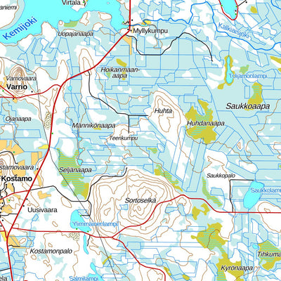 Kemijärvi 1:100 000 (T52L)