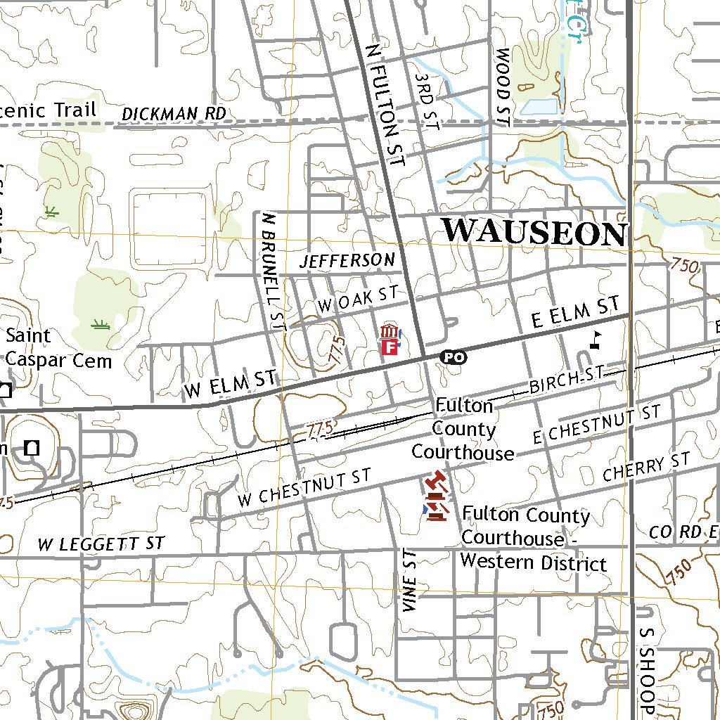 Wauseon, OH (2019, 24000Scale) Map by United States Geological Survey Avenza Maps