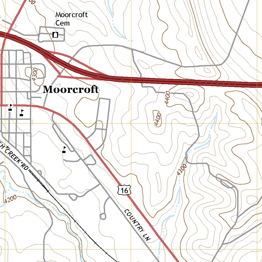 Moorcroft, WY (2017, 24000Scale) Map by United States Geological