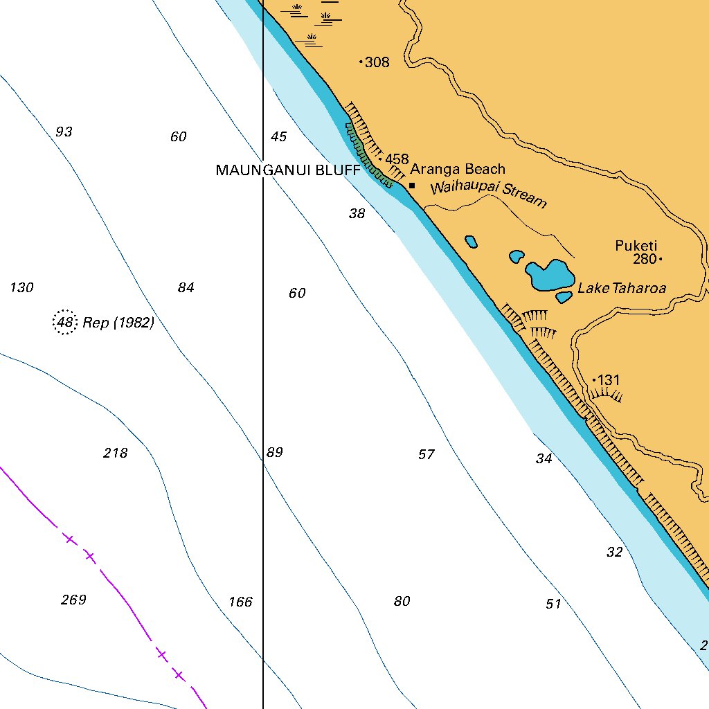 Cape Reinga to Manukau Harbour Map by Land Information New Zealand