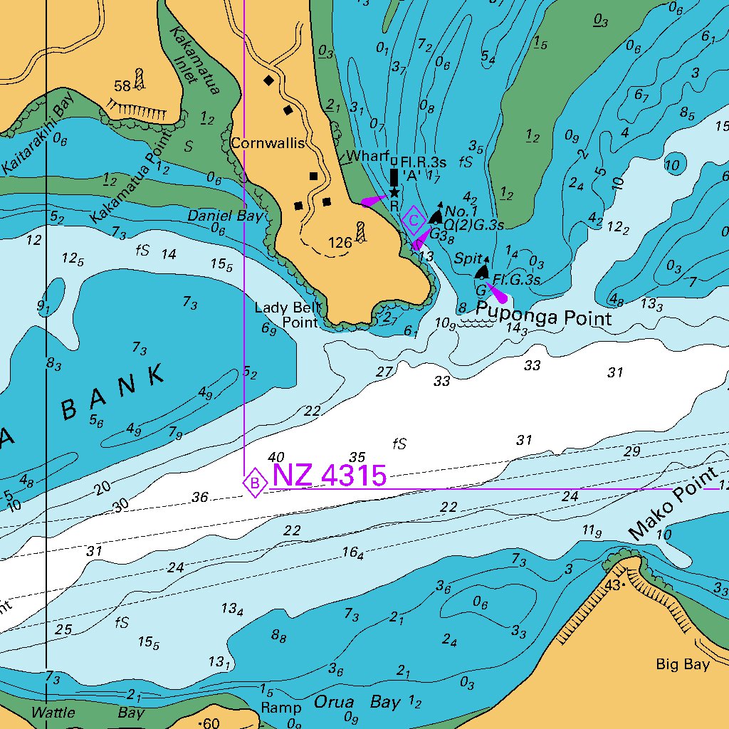 Manukau Harbour Map by Land Information New Zealand Avenza Maps