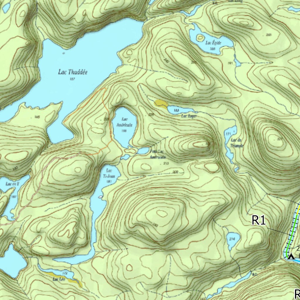 SainteMarguerite NordEst Map by Canot Kayak Quebec Avenza Maps
