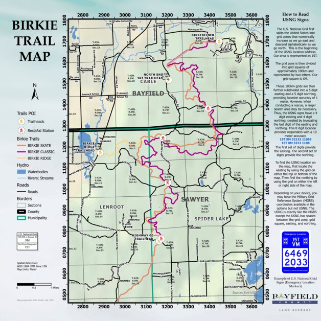 American Birkebeiner Trail Bayfield County & Sawyer County, WI 2022