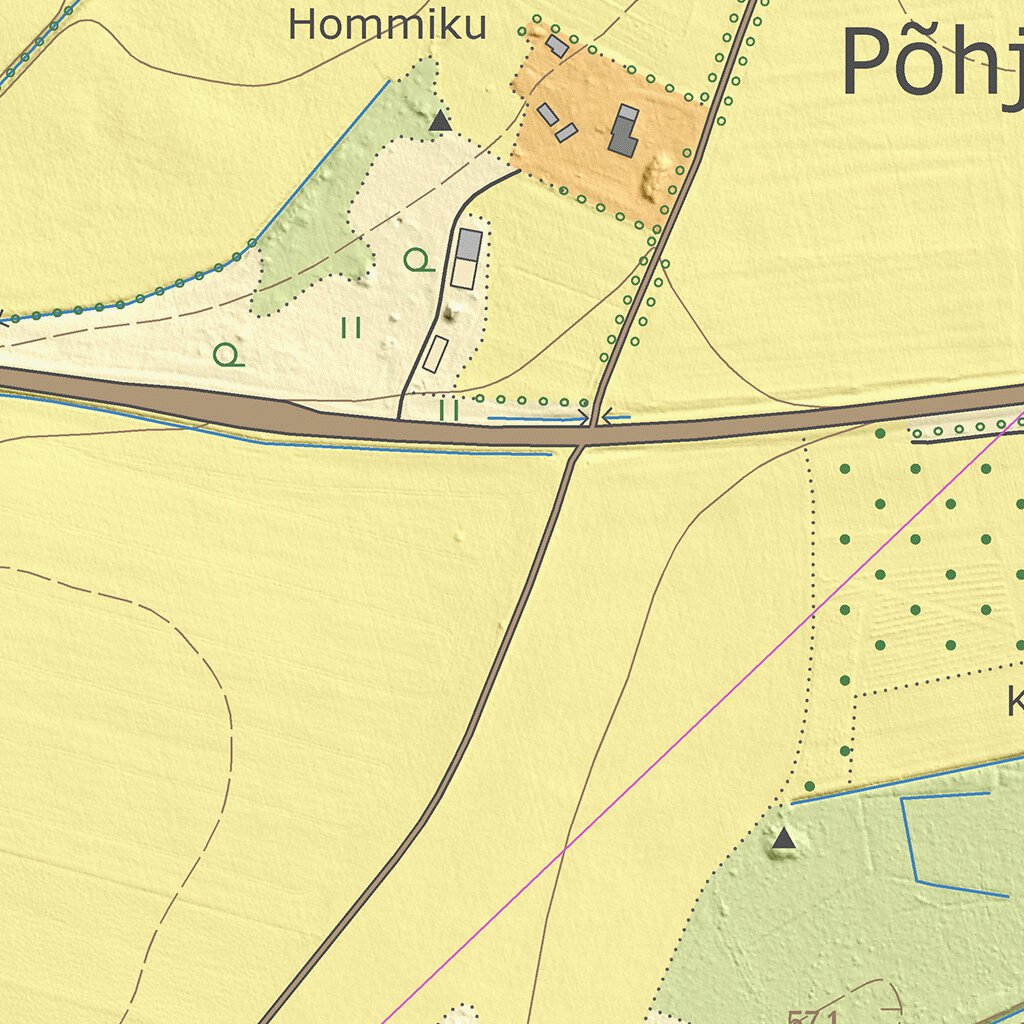 Põhjaka küla, PõhjaSakala vald Map by Maaamet Avenza Maps