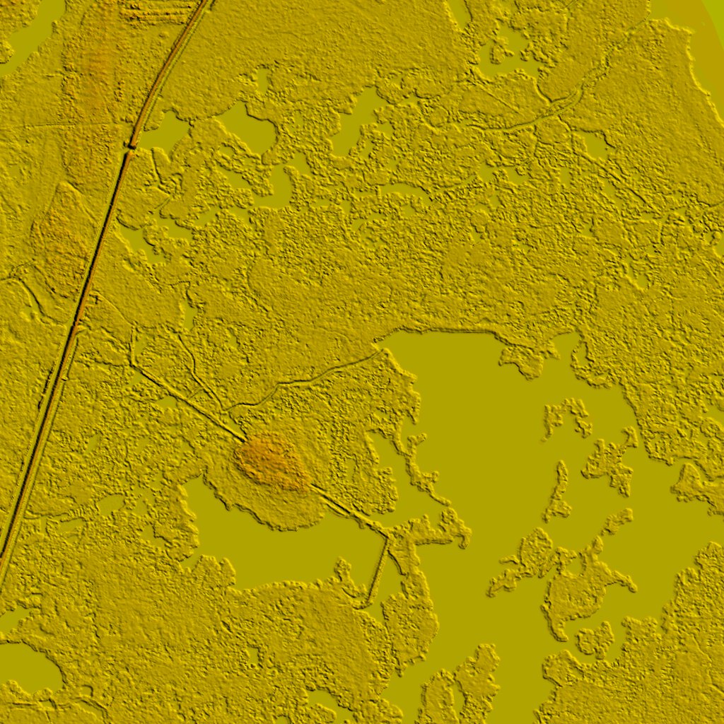 Calcasieu Lake (Big Lake), Louisiana 3d Digital Elevation Model Map by
