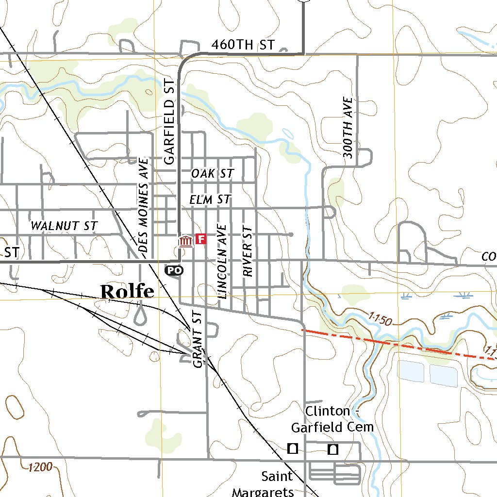 Rolfe, IA (2022, 24000Scale) Map by United States Geological Survey