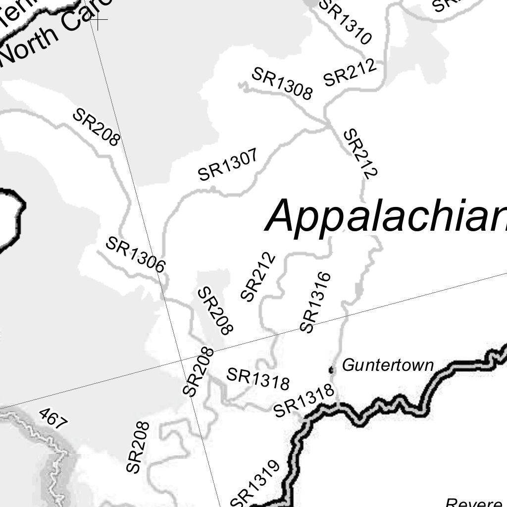 Motor Vehicle Use Map, MVUM, Appalachian District, Pisgah National