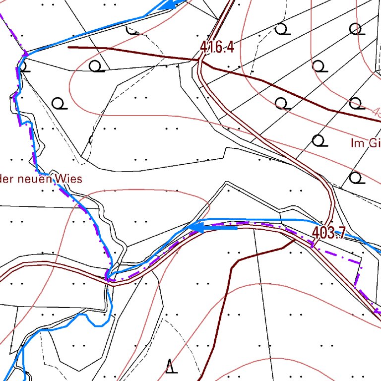 Eilscheid (15,000) Map by Landesamt fur Vermessung und