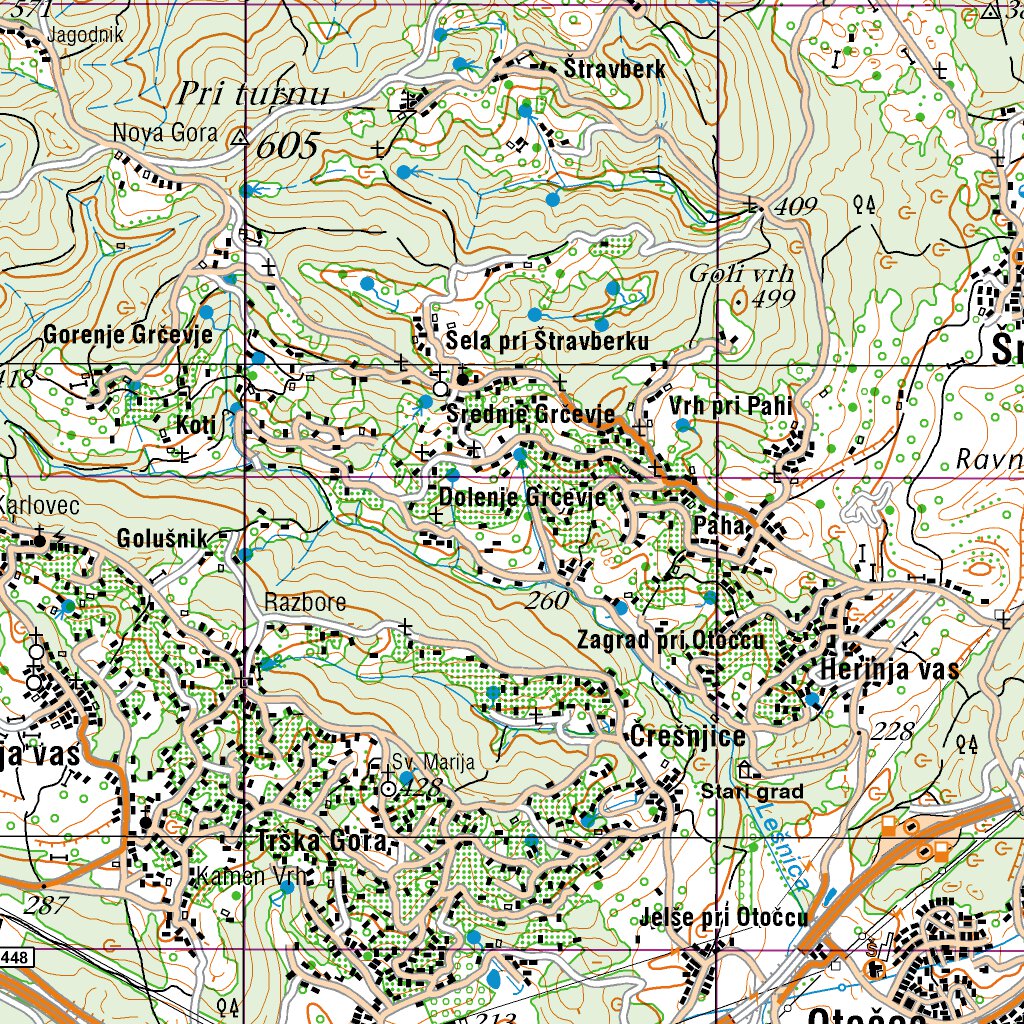 Novo Mesto (T504201B) Map By Surveying And Mapping Authority Of The ...