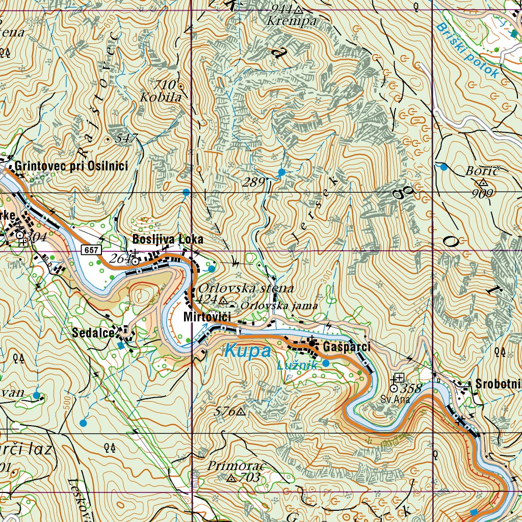 Osilnica (T505601AH) Map By Surveying And Mapping Authority Of The ...