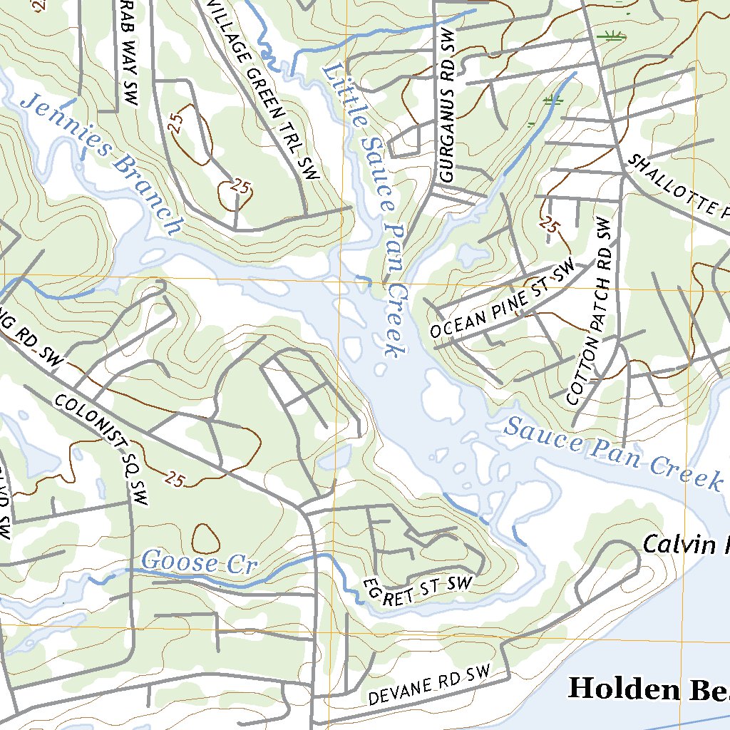 Shallotte, NC (2022, 24000Scale) Map by United States Geological