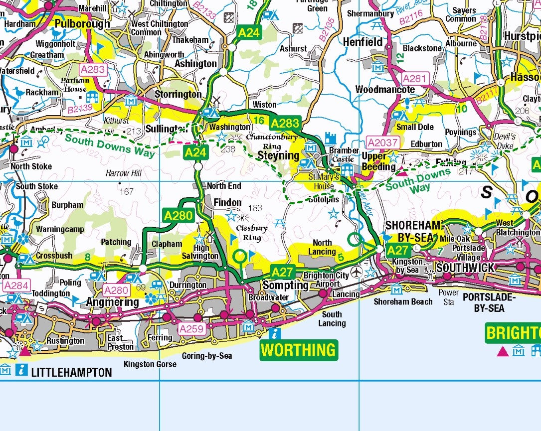 South Downs Way Overview Map by Paul Johnson - Offline Maps | Avenza Maps