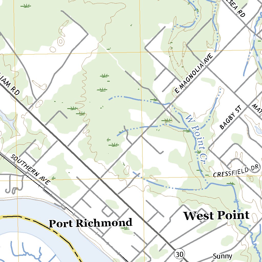 West Point, VA (2022, 24000Scale) Map by United States Geological