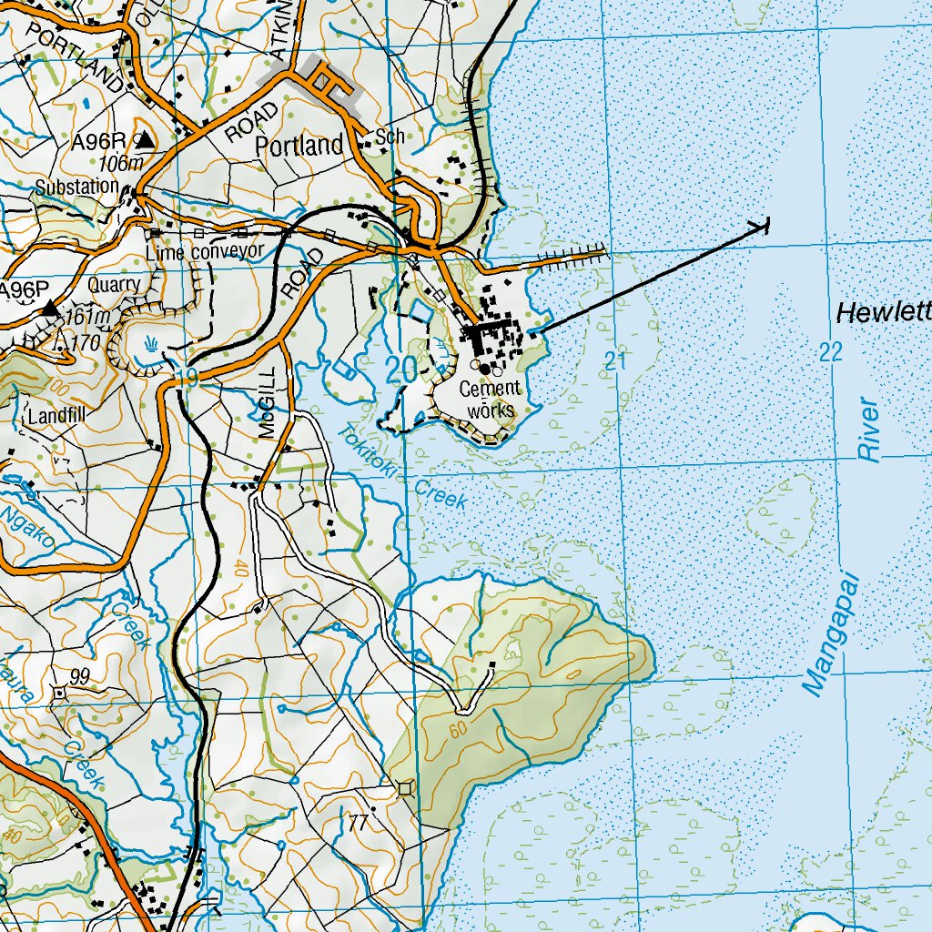 AX30 Whangarei Map by Land Information New Zealand Avenza Maps