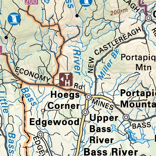 NSNS30 Economy Nova Scotia Topo Map by Backroad Mapbooks Avenza Maps