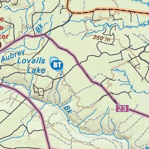 NBNB55 Tetagouche New Brunswick Topo Map by Backroad Mapbooks