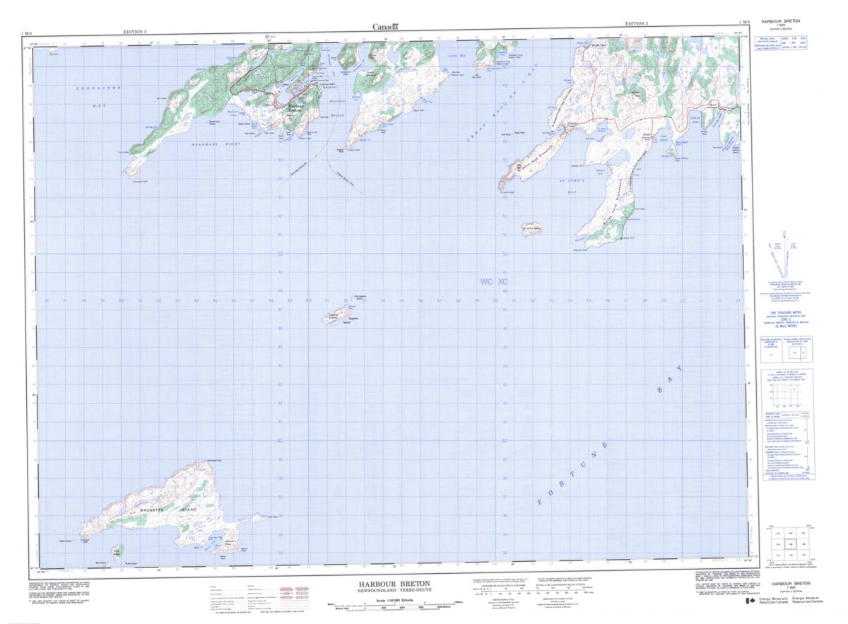 Harbour Breton, NL (001M05 CanMatrix) Map by Natural Resources Canada