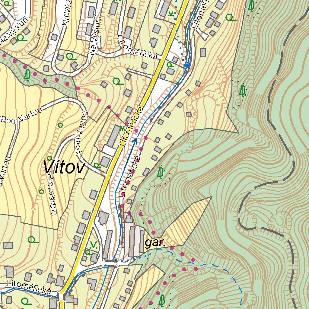 Ústí nad Labem (0204A25) Map by Cesky urad zememericky a katastralni Avenza Maps