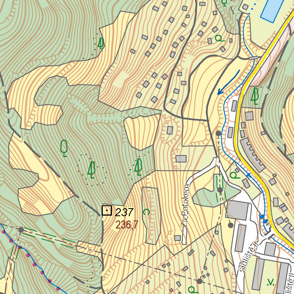 Ústí nad Labem (0204A20) Map by Cesky urad zememericky a katastralni Avenza Maps