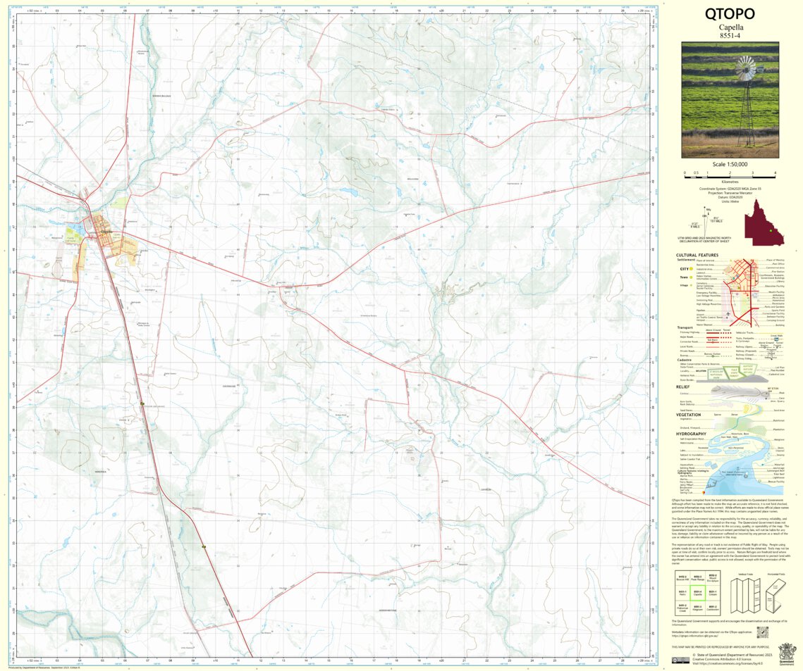 Capella (85514) Map by Department of Resources Avenza Maps