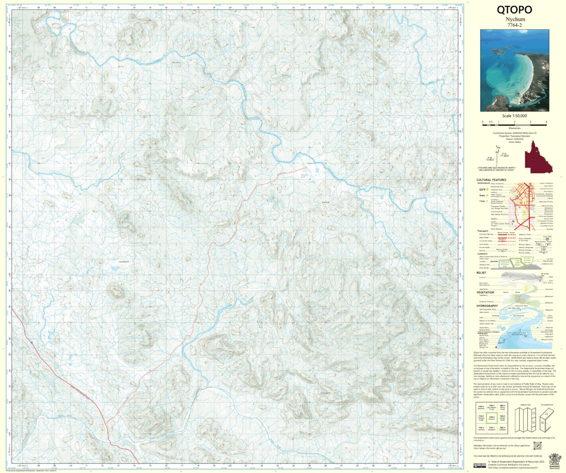 Nychum (77642) Map by Department of Resources Avenza Maps
