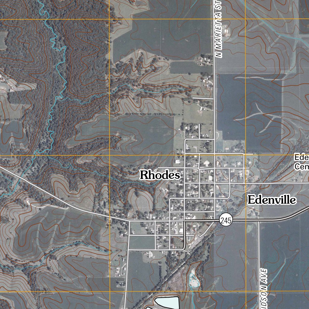 Rhodes, IA (2010, 24000Scale) Map by United States Geological Survey Avenza Maps