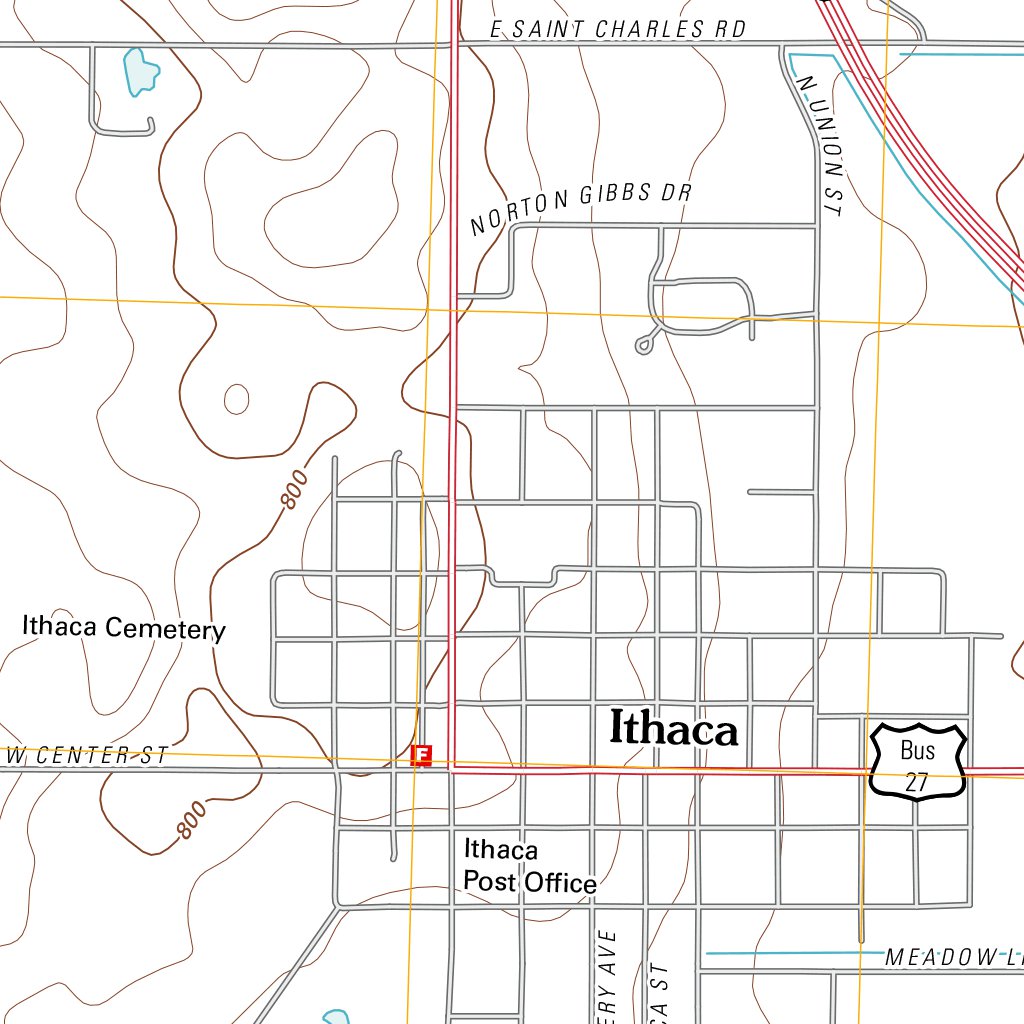 Ithaca, MI (2011, 24000Scale) Map by United States Geological Survey