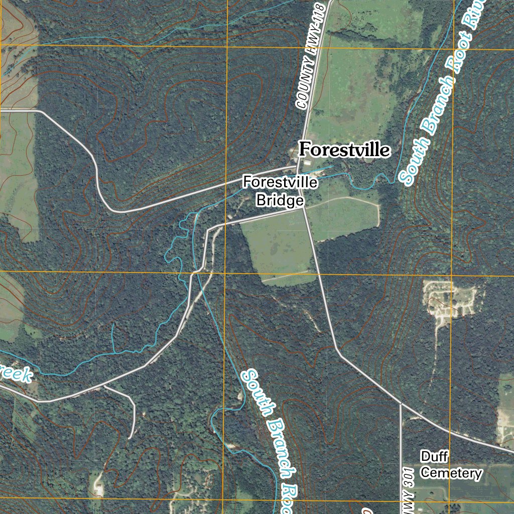 Fountain, MN (2010, 24000Scale) Map by United States Geological Survey