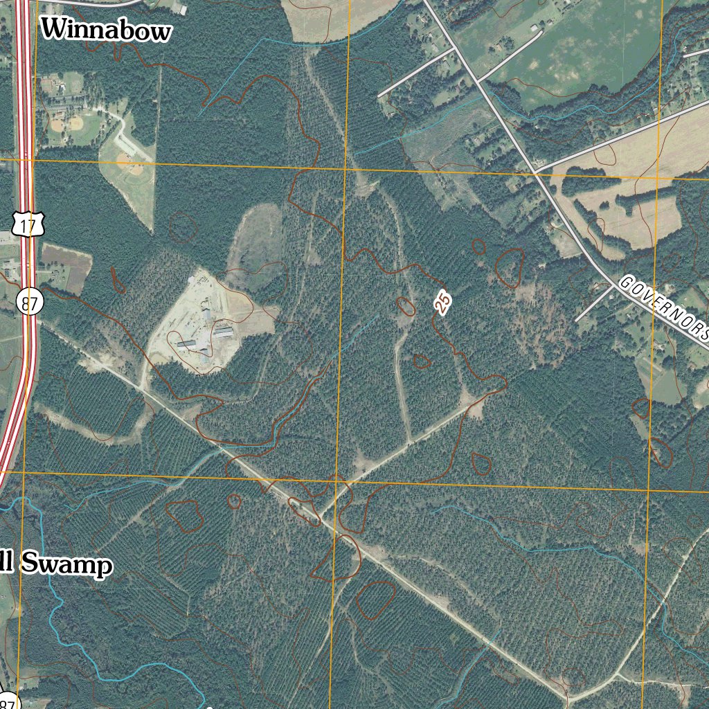 Winnabow, NC (2010, 24000Scale) Map by United States Geological Survey