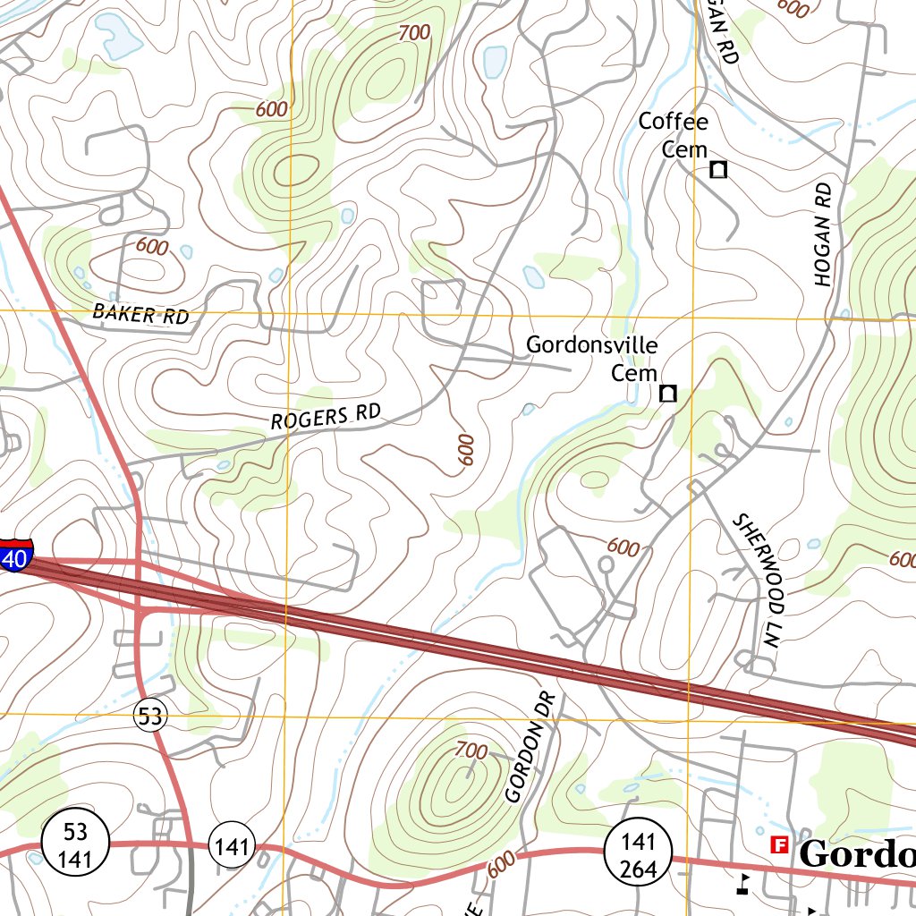 Gordonsville, TN (2013, 24000Scale) Map by United States Geological