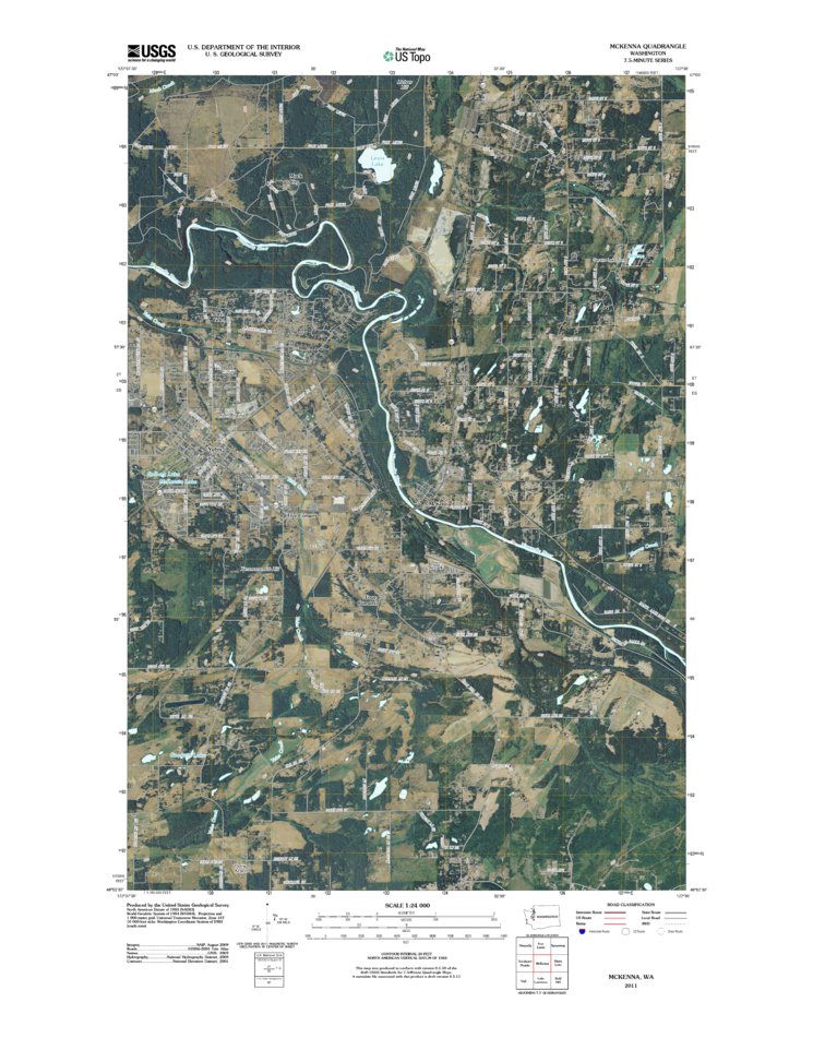 Mckenna, WA (2011, 24000Scale) Map by United States Geological Survey